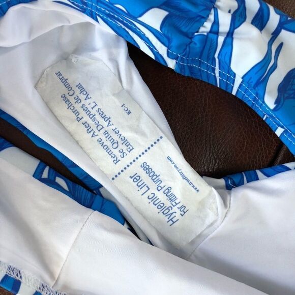 Athena Waimea Bay Blue Shirred Hipster Bottom NEW - Picture 6 of 7